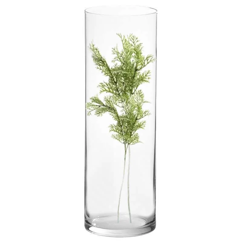 Simple tall flower vases for wedding centerpieces -20 PCS Clear Glass Cylinder Vase D-10" H-30" (Available in 60 & 200 PCS)