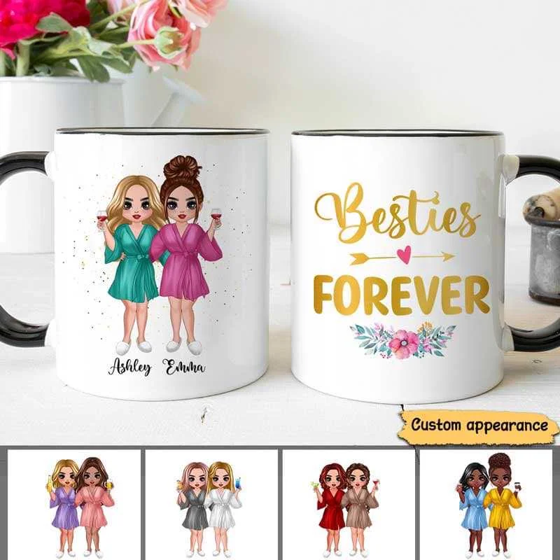 personalized coffee mugs with favorite quotes-Besties You Are My Person Gift Personalized Mug