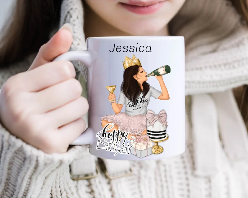 personalized coffee mugs with favorite quotes-Birthday Girl Coffee Mug