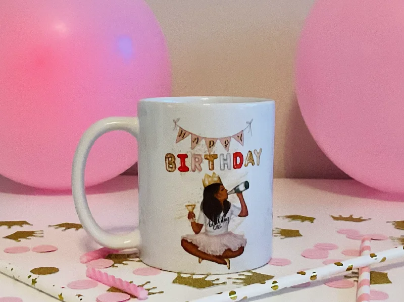 reusable coffee mugs for eco-friendly living-Birthday Girl Coffee Mug