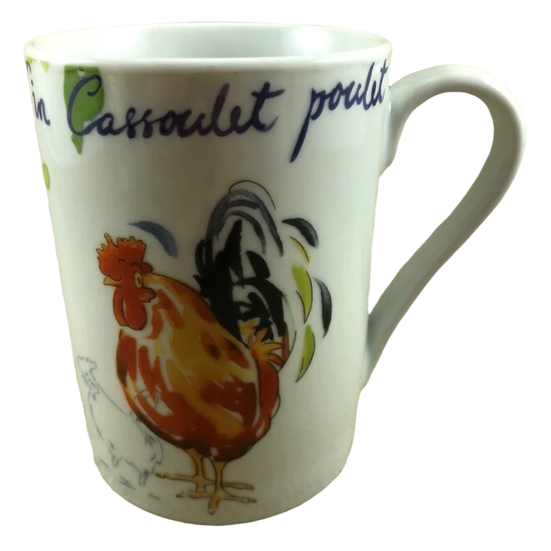 custom mugs for corporate promotions-Coq Au Vin Rooster Mug Tabletops Gallery