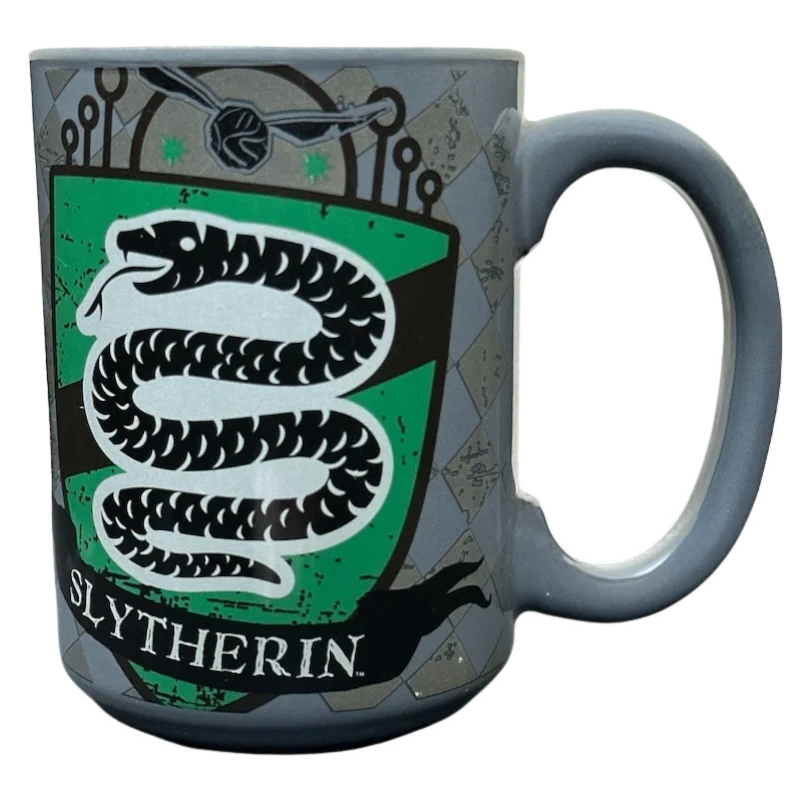 large ceramic mugs for serving tea-Harry Potter Slytherin Crest Mug Zak! Designs