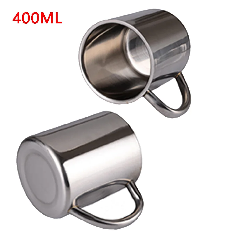 funny mugs for wedding party gifts-Hot Sale 220ml 300ml 400ml Stainless Steel Portable Mug Cup Double Wall Travel Tumbler Coffee Mug Tea Cup