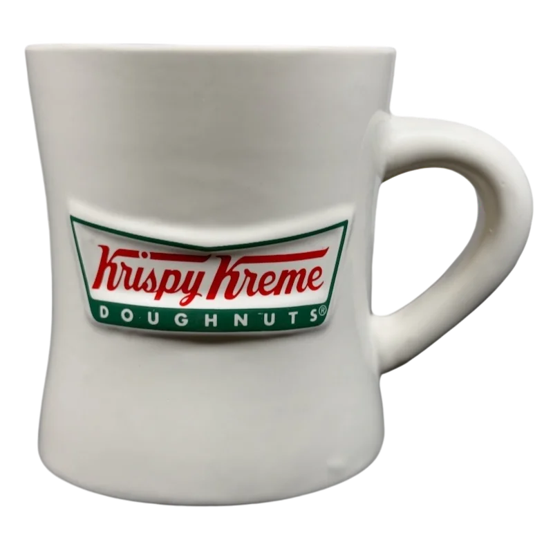 personalized coffee mugs for Christmas celebrations-Krispy Kreme Doughnuts Embossed Mug