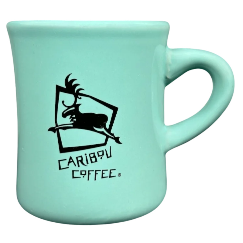 best coffee mugs for enjoying iced drinks-Life Is Short Stay Awake For It Mint Green Diner Mug Caribou Coffee