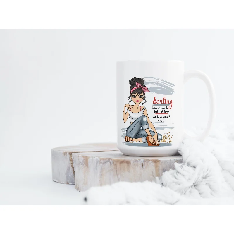 personalized coffee mugs for special events-Love Yourself First Coffee Mug, Self love Mug