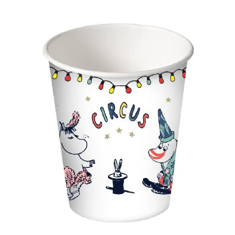 large ceramic mugs for hot beverages-Moomin Paper Cup Circus 12 pcs