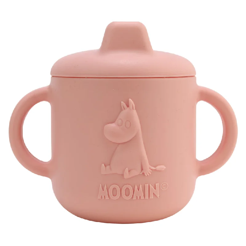 personalized travel mugs for business gifts-Moominmamma Silicone Cup Pink