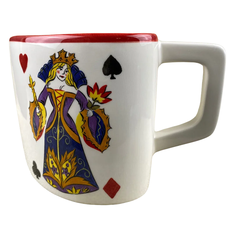 custom mugs for holiday parties-Queen Of Hearts Heart Shaped Mug Target