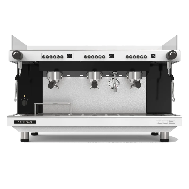 personalized coffee cups for special occasions-Sanremo Zoe Competition Tall 3 Group Volumetric Espresso Machine - White