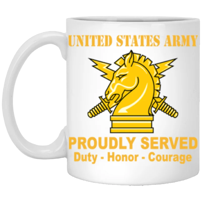 large coffee mugs with inspirational designs-US Army Psychological Ops Proudly Served Core Values 11 oz. White Mug