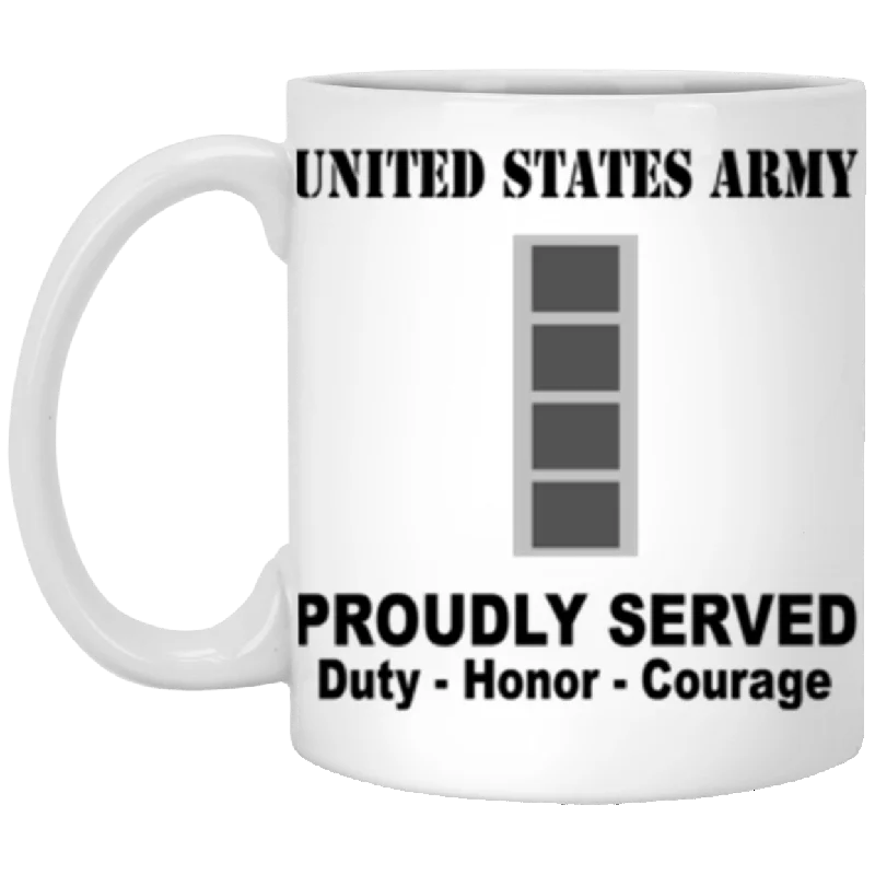 large coffee mugs for tea drinkers-US Army W-4 Chief Warrant Officer 4 W4 CW4 Warrant Officer Ranks Proudly Served Core Values 11 oz. White Mug