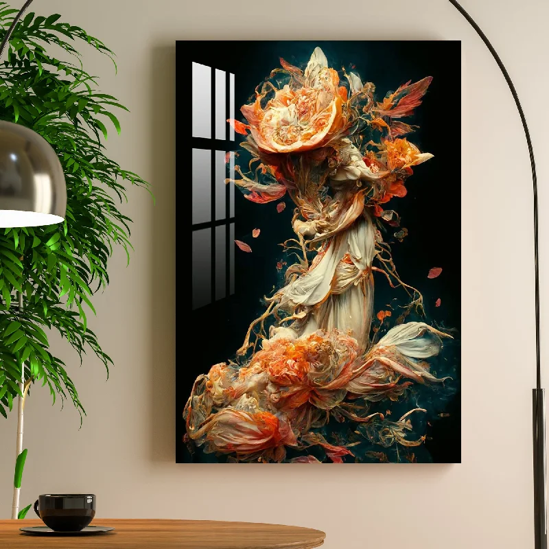 modern abstract floral prints for bedroom-Aesthetic Fantasy Acrylic Wall Art