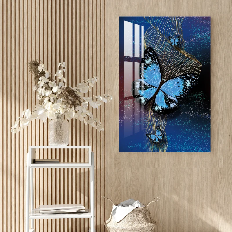 vintage floral canvas art prints-Alluring Butterflies Acrylic Wall Art