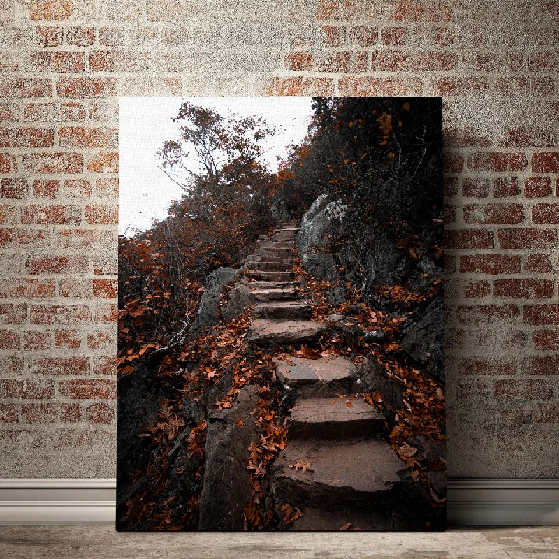 large botanical canvas prints for home-Autumn Path