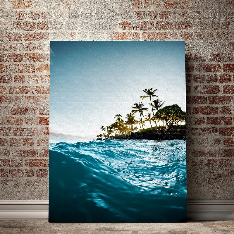 playful modern canvas wall prints-Blue Morning