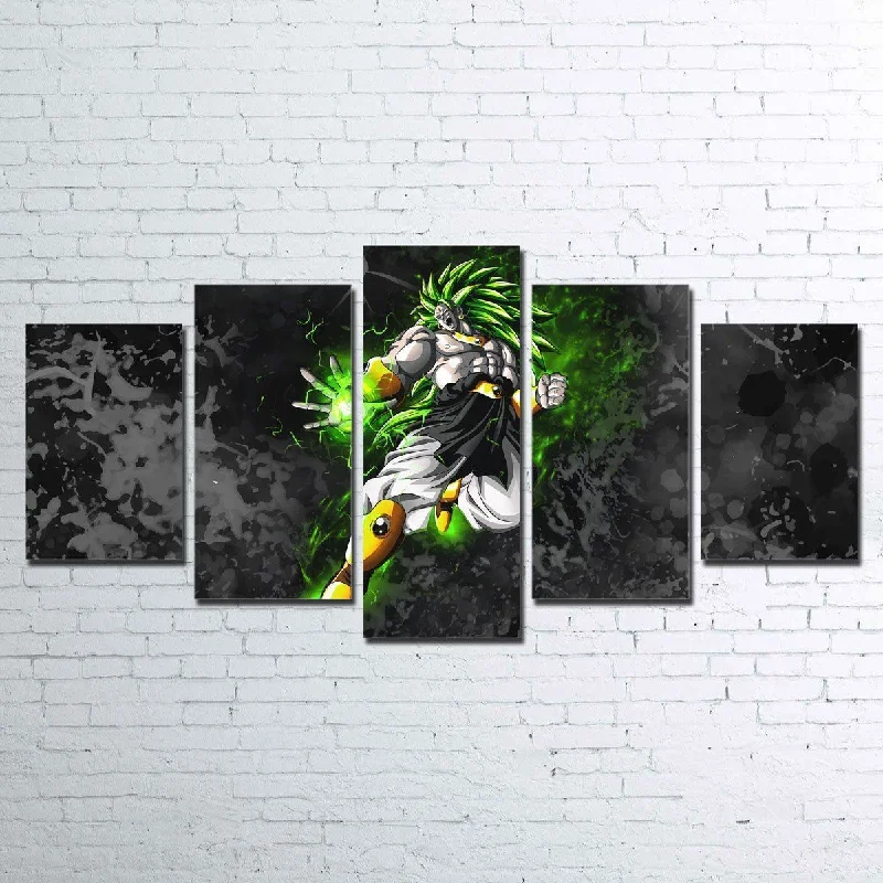 oversized botanical photography prints-Broly 5 Piece Canvas Set