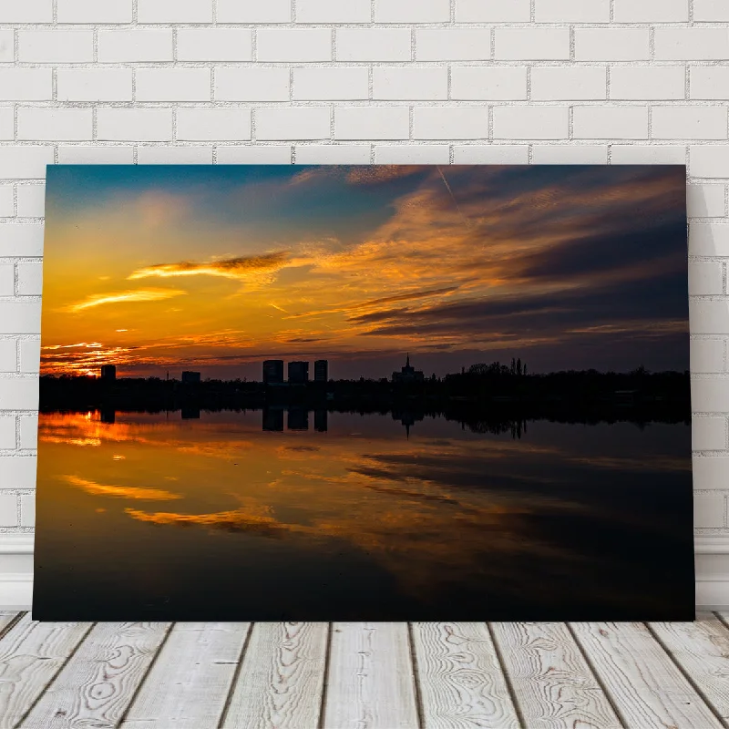 playful abstract art prints for wall-Bucharest Sunset 4