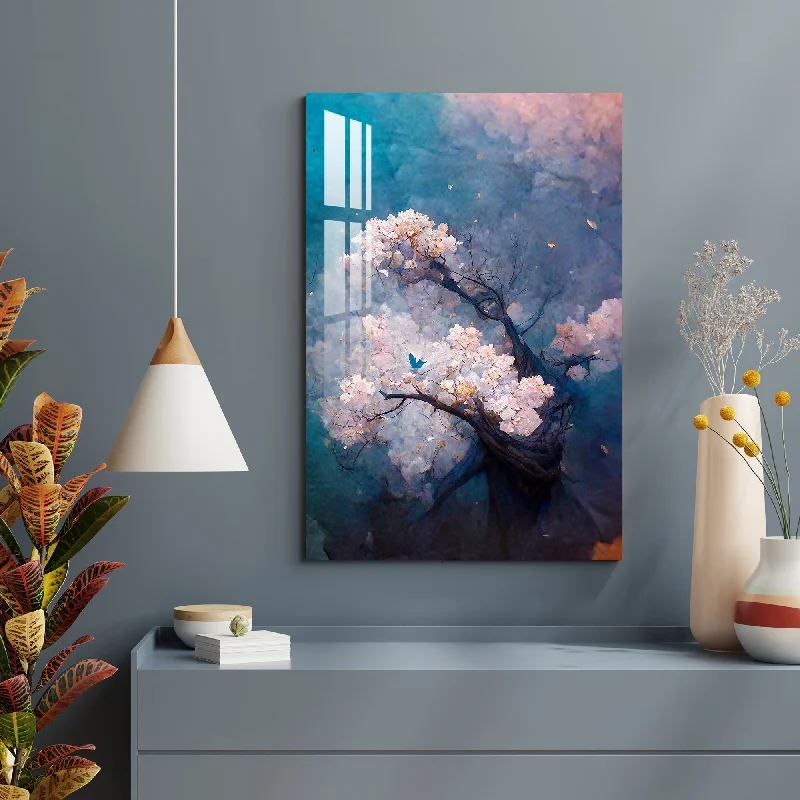 vibrant abstract nature wall prints-Charming Cherries Acrylic Wall Art