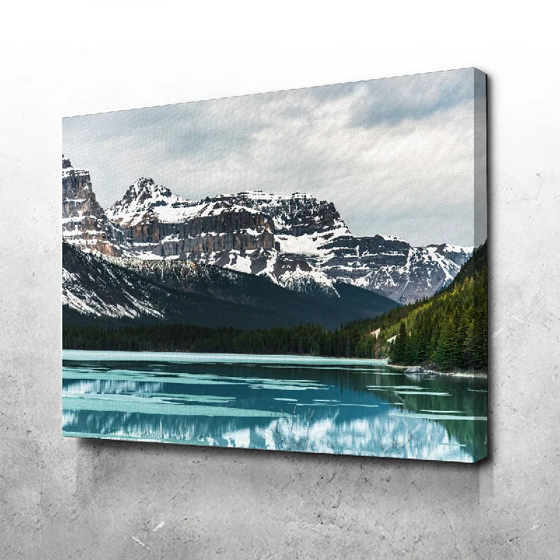 oversized floral canvas prints for bedroom-Chilly Lake