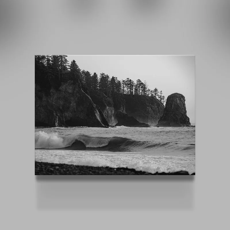 large geometric nature canvas art-Coastal Moment