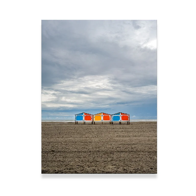 contemporary photography prints for living room-Wild Beach Huts