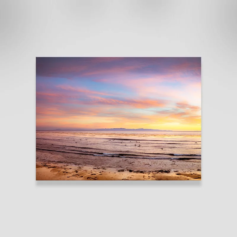 playful abstract prints for bedroom-Devereux Sunset