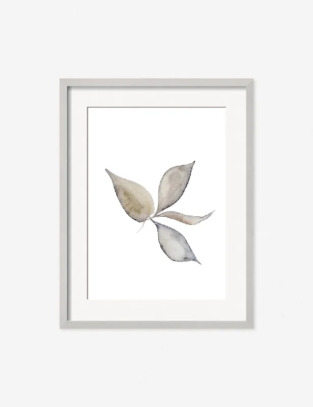 retro nature wall prints for living room-Faded Leaves Print by Céline Nordenhed