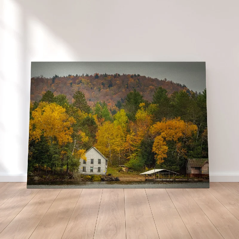 oversized nature inspired art prints-Fall in the Adirondacks Canvas Set