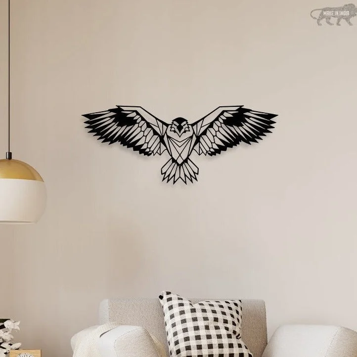 contemporary abstract canvas prints for home-Flying Eagle Metal Wall Art