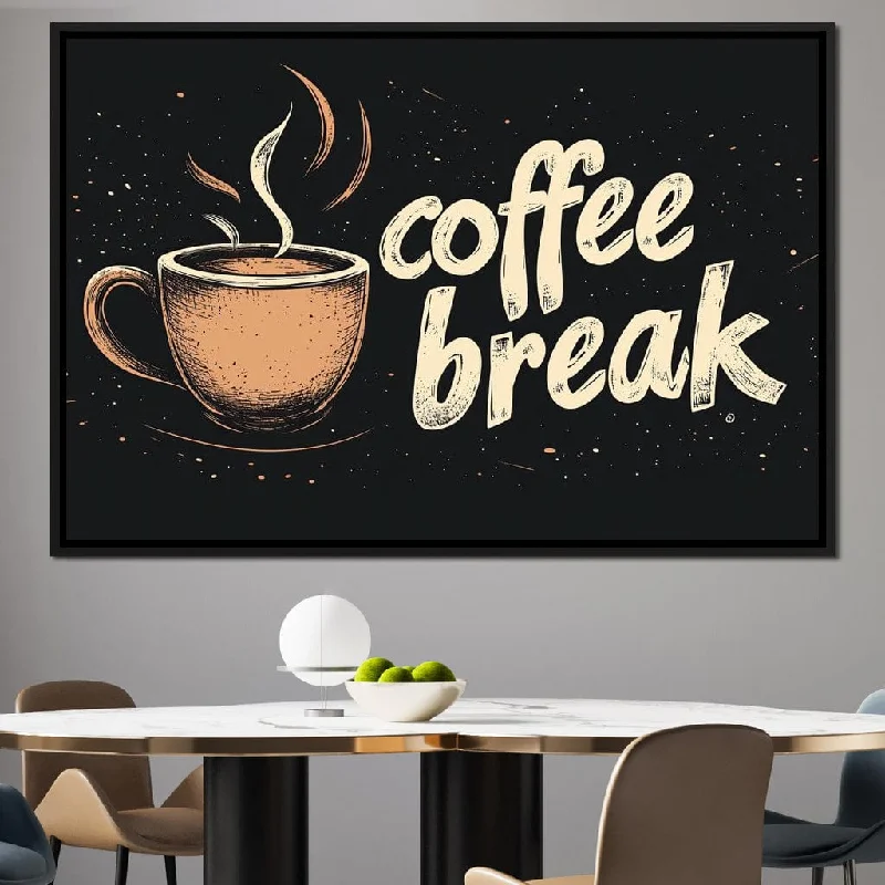 modern coastal canvas prints for home-Fresh Coffee Break