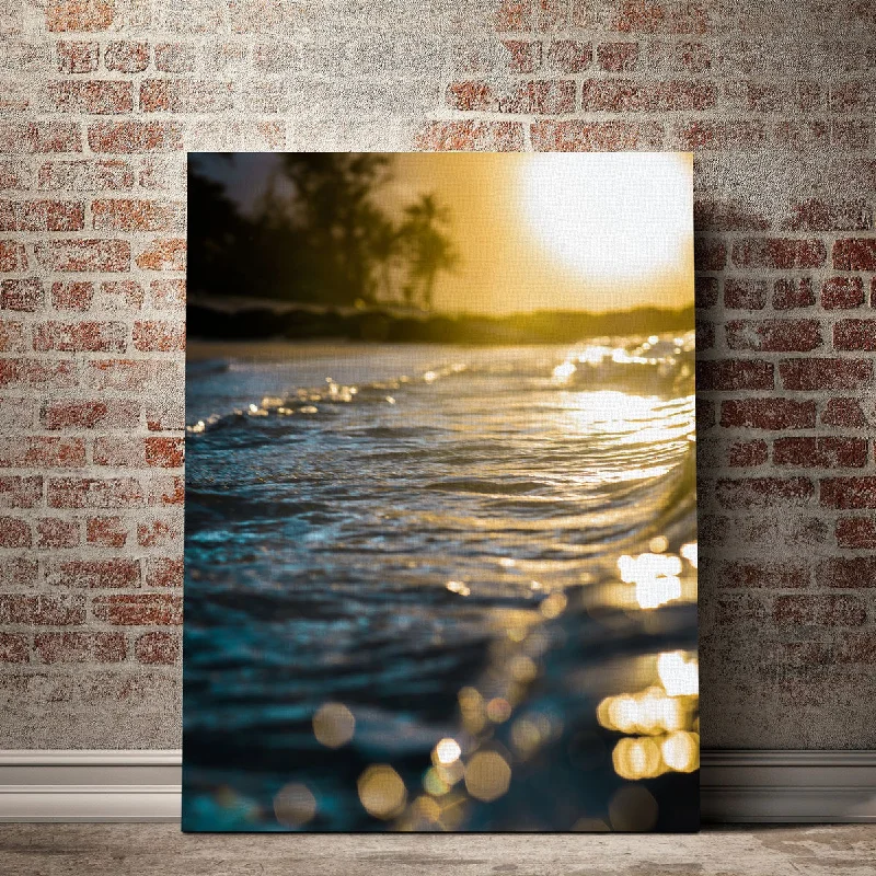 botanical canvas prints for office-Glistening Waters