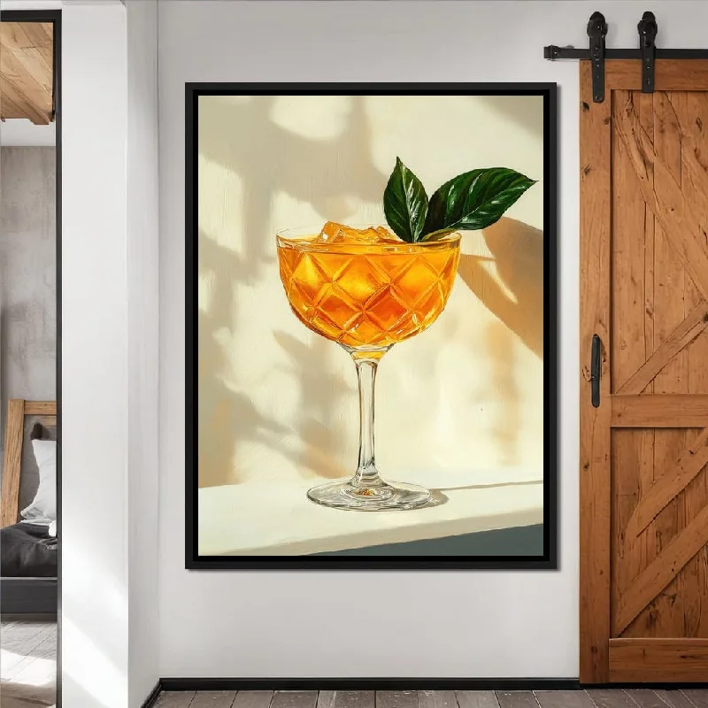 creative nature photography wall art-Golden Glow Refreshment Cocktail Radiance