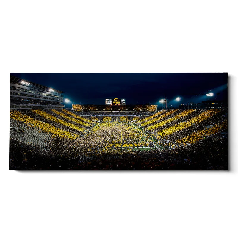 contemporary art prints for bedroom walls-Iowa Hawkeyes - Swarmin' & Stormin' Panoramic