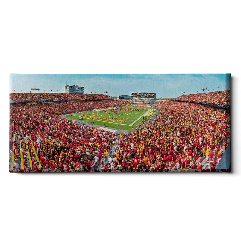 modern city art prints for living room-Iowa State Cyclones - Cyclones National Anthem Panoramic