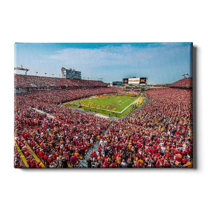 vibrant floral canvas prints for living room-Iowa State Cyclones - Enter Cyclones