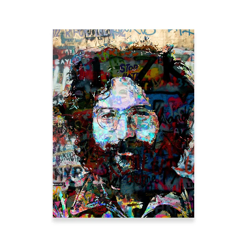 playful modern abstract prints-Jerry Garcia Heavy Graffiti