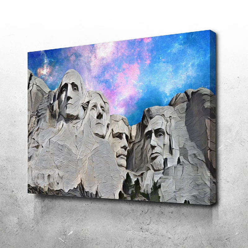 large nature canvas prints for living room-Mount Rushmore Abstract Canvas Set