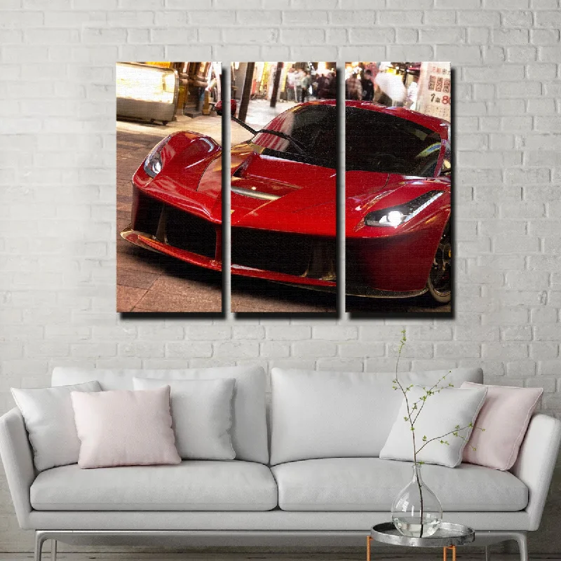 vibrant cityscape wall prints for bedroom-Ruby Canvas Set