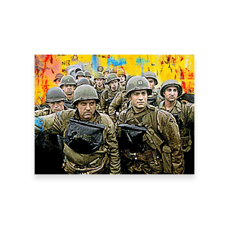 playful pop art canvas prints for bedroom-Saving Private Ryan