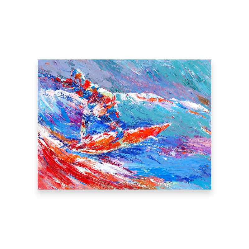 creative landscape canvas art for bedroom-Shortboard Splash