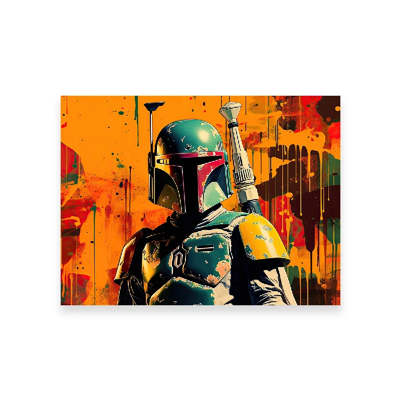 large floral prints for office-Star Wars Fett