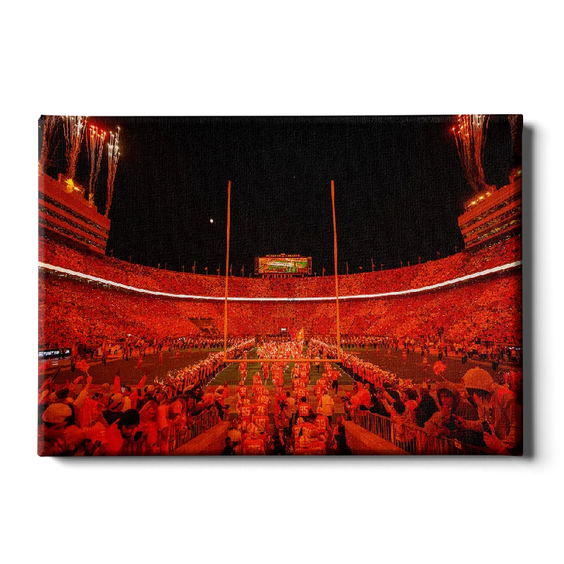 creative abstract photography prints-Tennessee Volunteers - Tennessee Through the T under the LED