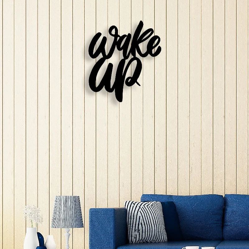 colorful animal prints for wall art-Wake Up Metal Wall Art