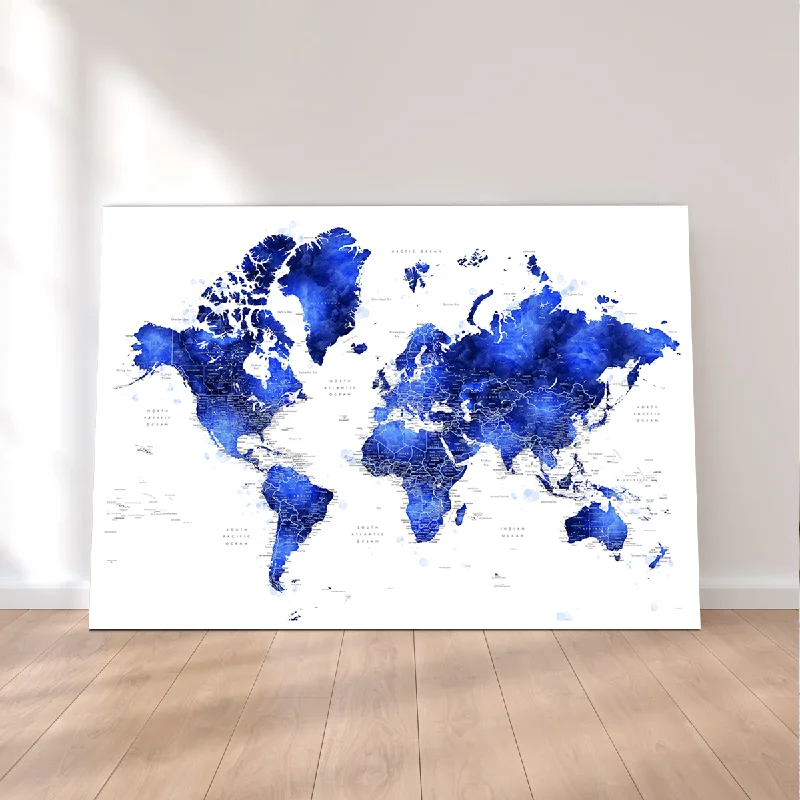 oversized abstract prints for bedroom-World Map 31